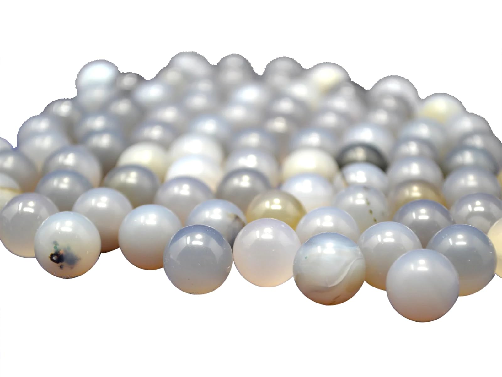 Bolas de medios de molienda de ágata de 12 mm - Medios de molienda de alta resistencia al desgaste for uso en laboratorio - 1 kg