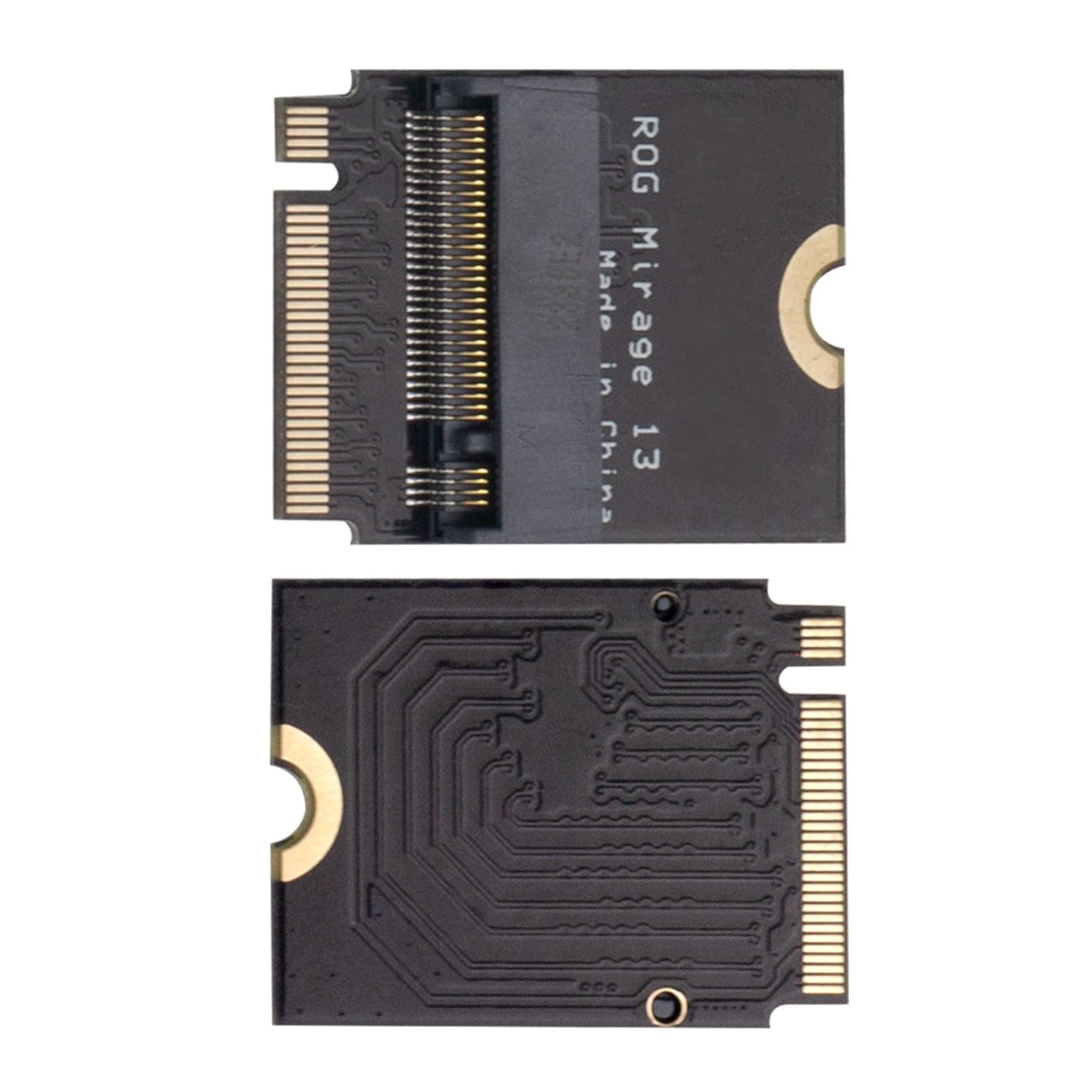 dla Asus ROG Phantom 13 Laptop 2230 do 2280 SSD adapter karty rozszerzeń NVME M-Key M.2 PCIE 4.0 złoty adapter do palców aktualizacja konwertera 180 stopni do tyłu laptopa