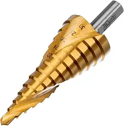 MTX Broca Escalonada HSS Professional, Aço Rápido de Alta Precisão para Furos em Metal, Plástico e Madeira (6-30 mm)