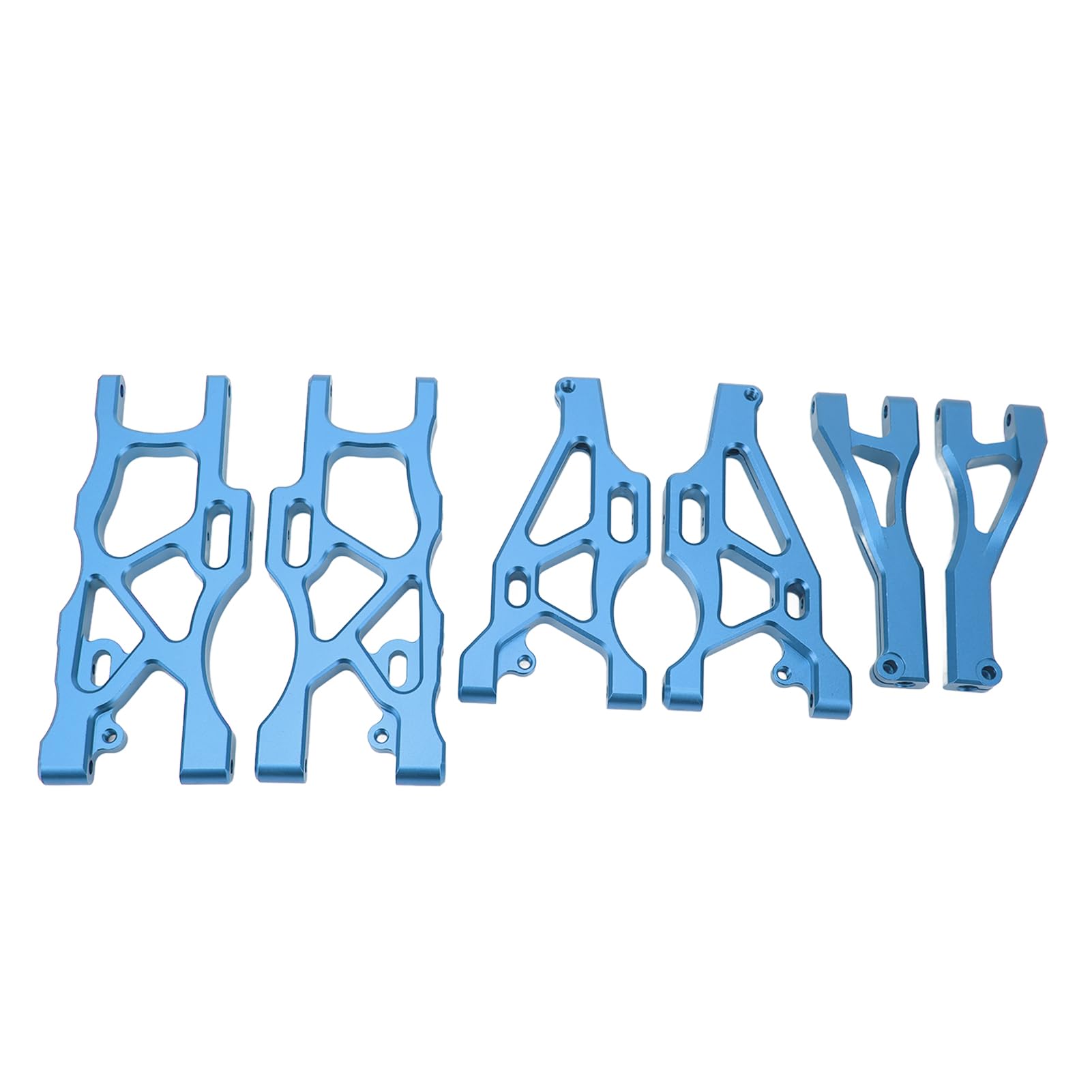 RC Front Rear Suspension Arm Set Aluminiowe Dolne Górne Wahacze Zestaw Części Ulepszających RC do MOJAVE 6S 1/7 Samochodów RC (Blue)
