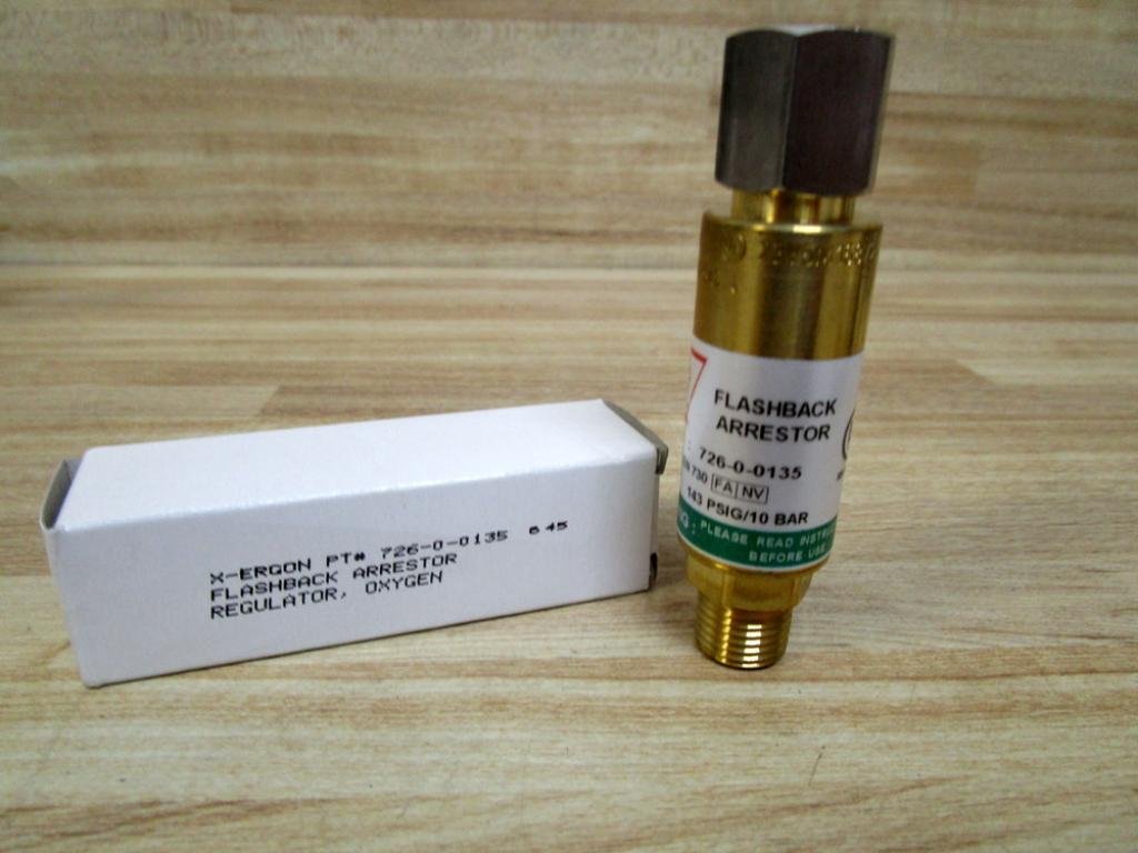 726-0-0135 Flashback Arrestor Regulator 72600135