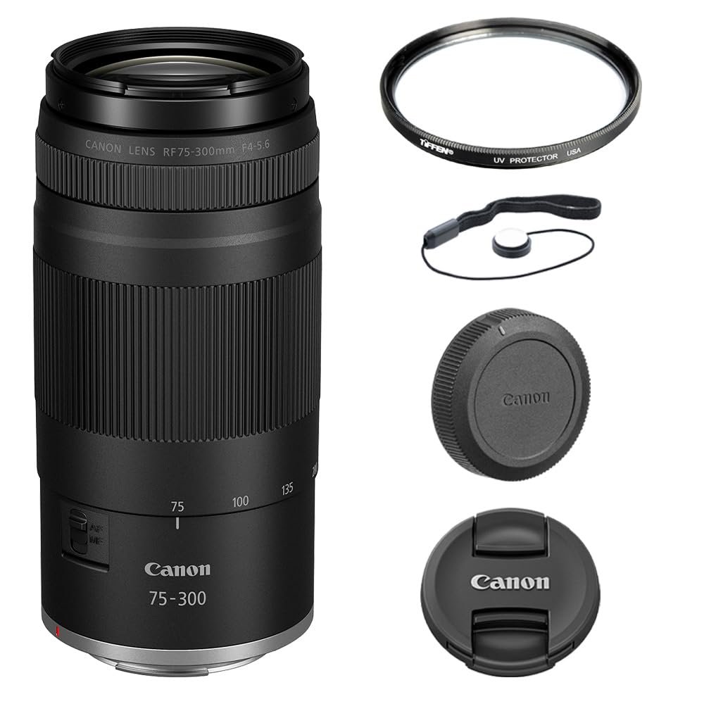 Amazon.co.jp: Canon RF75-300mm F4-5.6ズームレンズ Tiffen 58mm UV