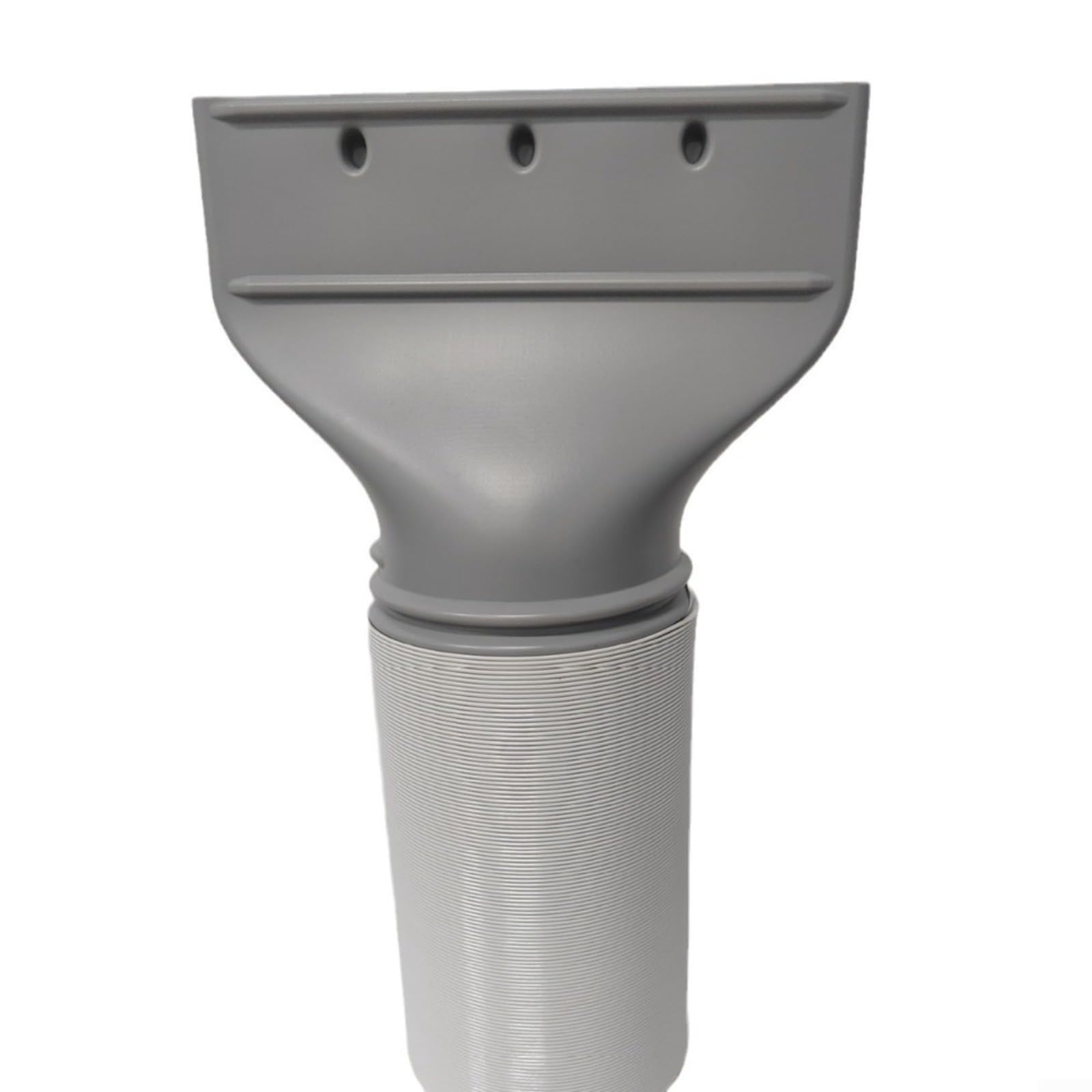 Tubo di scarico da 150 mm e adattatore piatto per condizionatori, cappe e asciugatrici, in plastica grigia, lunghezza 15 m, ideale per la ventilazione di casa o di lavoro