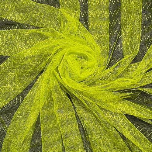 Image of Mosquito Net for King Size Bed & Double Bed, 6x7 ft, Wall /Hook Hanging, Premium Poly-Cotton Blend Fabric Foldable Machhardani (Neon Green - Frame Not Included)