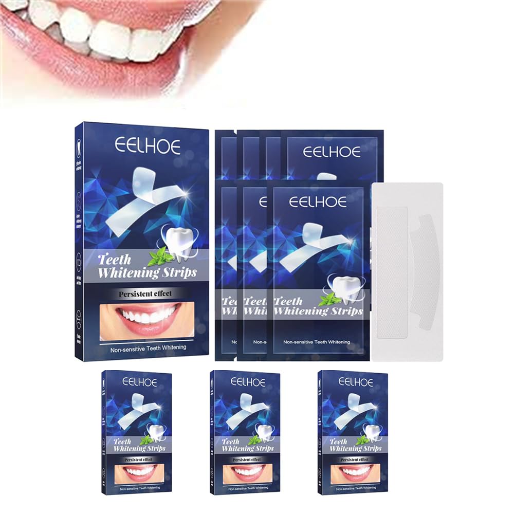 Azonee Teeth Whitening Strips, 28 PCS Effective Natural Bright White Tooth Whitening Strips, Reduced Sensitivity White Strips, Helps Remove Coffee/Soda/Tea Stain