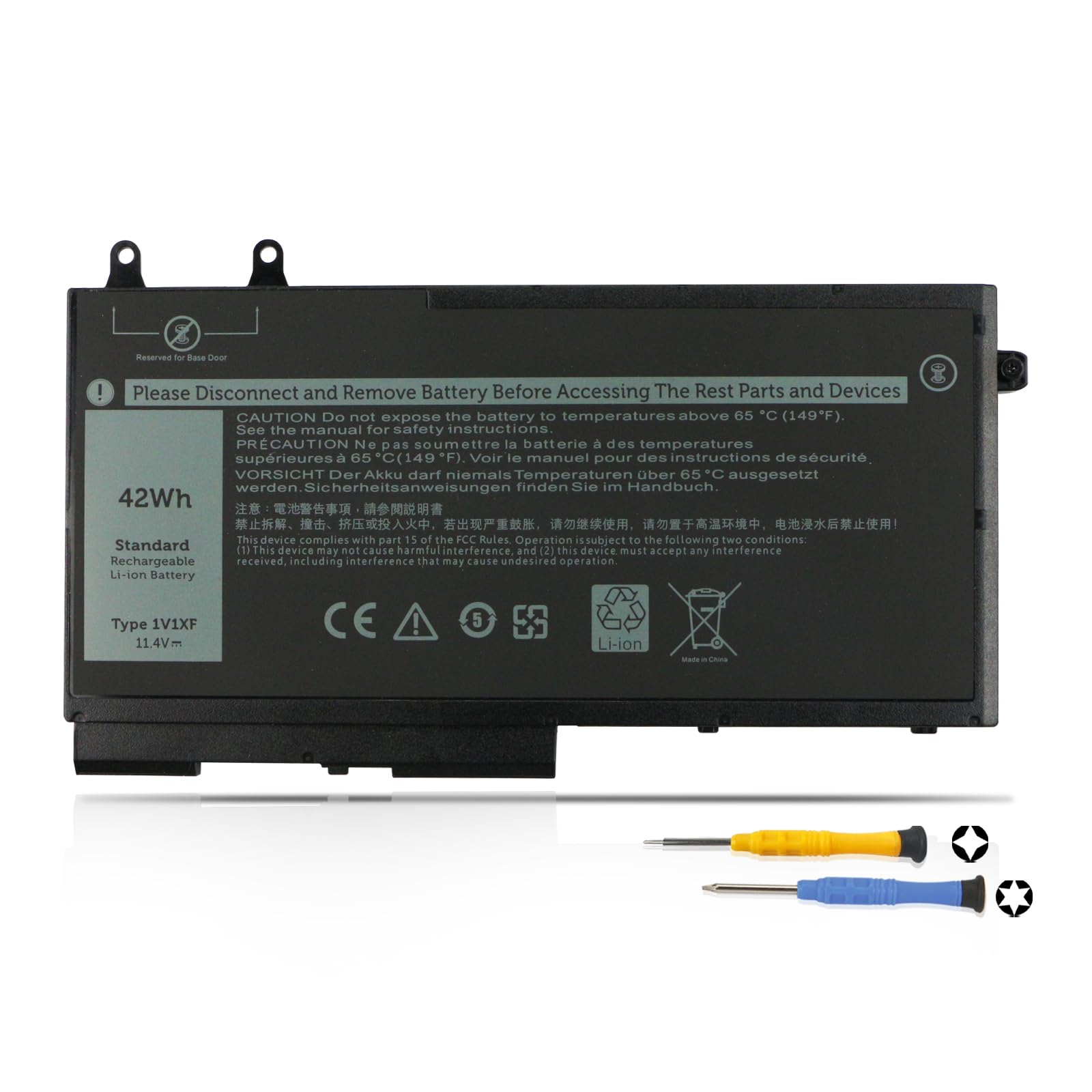 K KYUER 42Wh 1V1XF Batterie pour Dell Latitude 5400 5500 E5400 E5500 Inspiron 7590 7591 2n1 2-in-1 Precision 3540 M3540 Mobile Workstation Series P84F P98G P80F R8D7N 49HG8 H82T6 K7C4H TNT6H W8GMW
