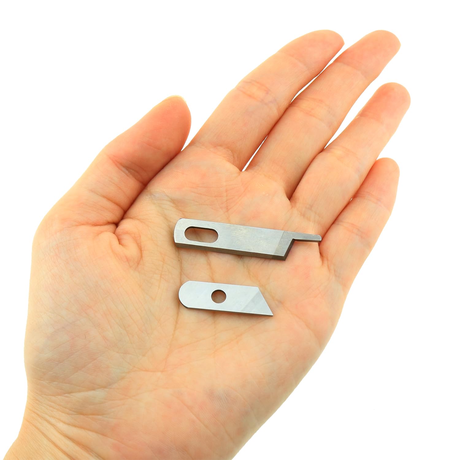 Ckpsms Marque- 1SET Couteau Supérieur#412585&Couteau Inférieur#550449 Compatible Avec/Remplacement Pour Singer Marque 14CG744,14CG754,14U555 Babylock Marque BL202, BL302, BL400