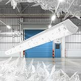 防水防湿 LEDベースライト 40ｗ型 2灯相当 IP65防水 【2台】トラフ型 蛍光灯 器具一体形 省エネ 長寿命 消費電力50Ｗ 高輝度8000lm 従来天井直付 薄型 LED一体型 照明器具 PSE認証 防雨 -40~30℃環境適用 冷藏庫 倉庫（50W 昼光色6000k）