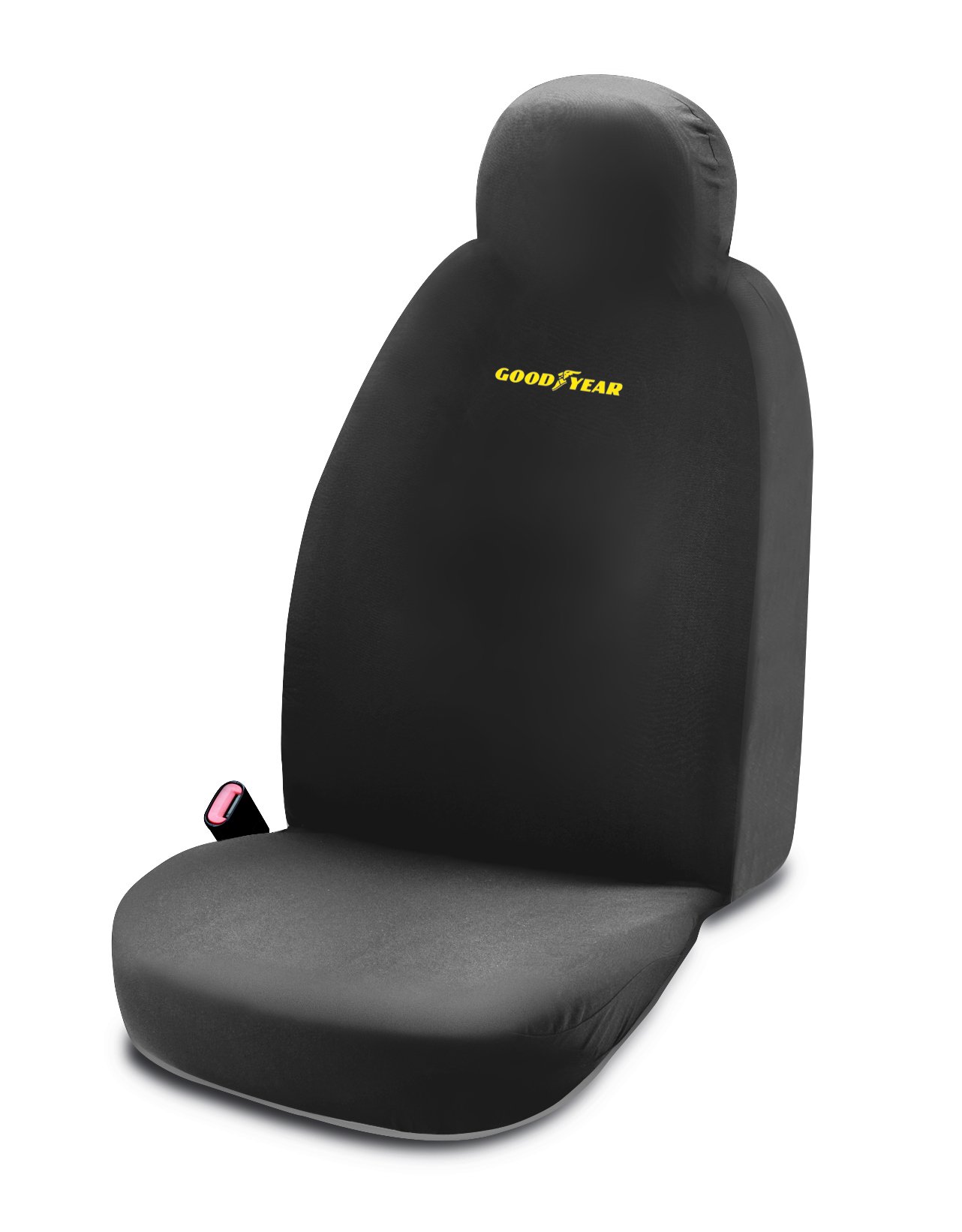 Goodyear Coprisedile Auto Anteriore Universale, Fodera Singola Tessuto Traspirante, Compatibile Air-​Bag Laterali, Protezione per Cani e Sportivi, Anti-​Sbiadimento UV, Logo Ricamato, SUV Berlina,​Grigio