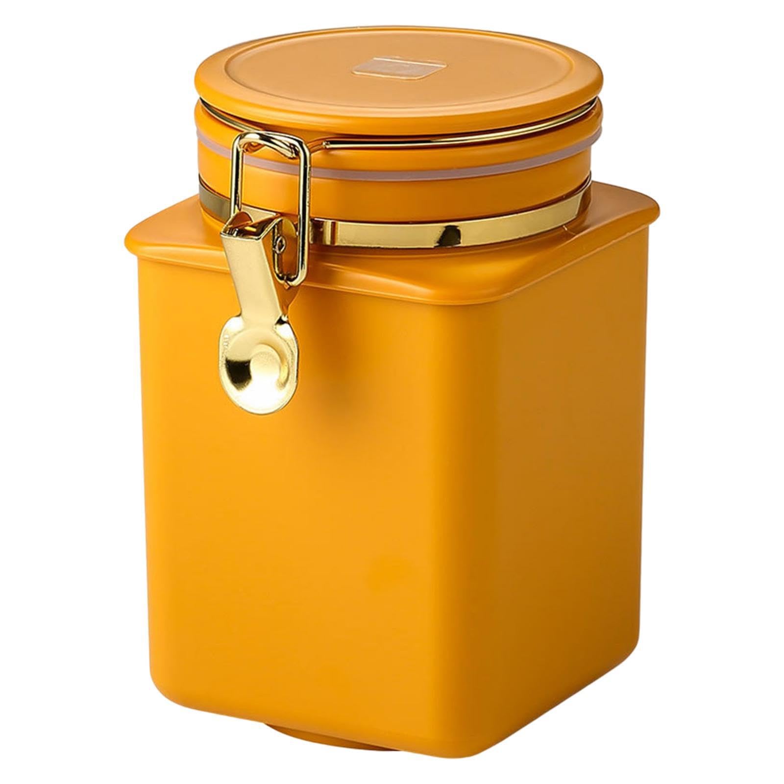 TUXCAXI Cereal Sugar Flour Coffee Beans Tea Jar Strong Lock Features Reinforced Ensures Long Lasting Freshness Household Airtight Coffee Canister Fresh