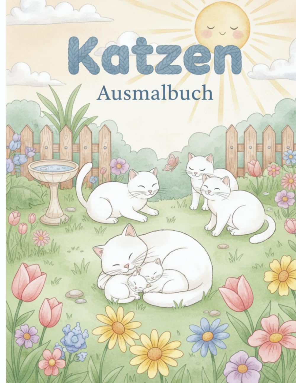 Ausmalbuch Katzen: 56 zauberhafte Katzen-Malvorlagen für Kinder ab 8 Jahren – Süße Kätzchen, Babykatzen & lustige Katzenmotive zum Ausmalen | Kreatives Geschenk für Mädchen und Jungen