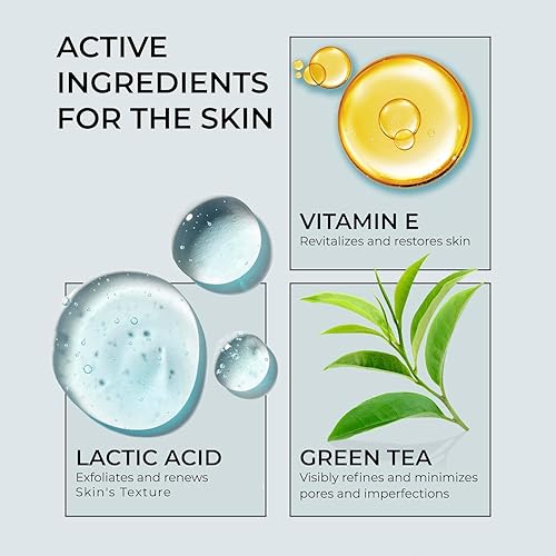 Miniatura 3 de InstaSkincare Suero de ácido glicólico para cara con 15% de fuerza, tamaño extra grande (8 onzas), fórmula avanzada para mejorar el brillo de la