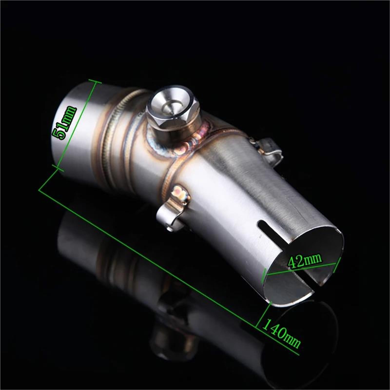 Système D'échappement Complet pour Moto Silencieux Compatible avec pour Kawasaki ER6N ER6F pour Ninja 650R Z650 pour VERSYS 650 2012-2020