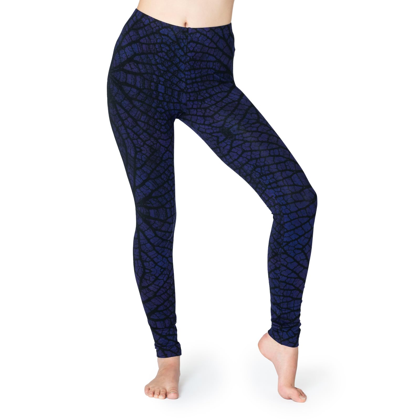 Panasiam Women's Purple Leggings Leaves, L