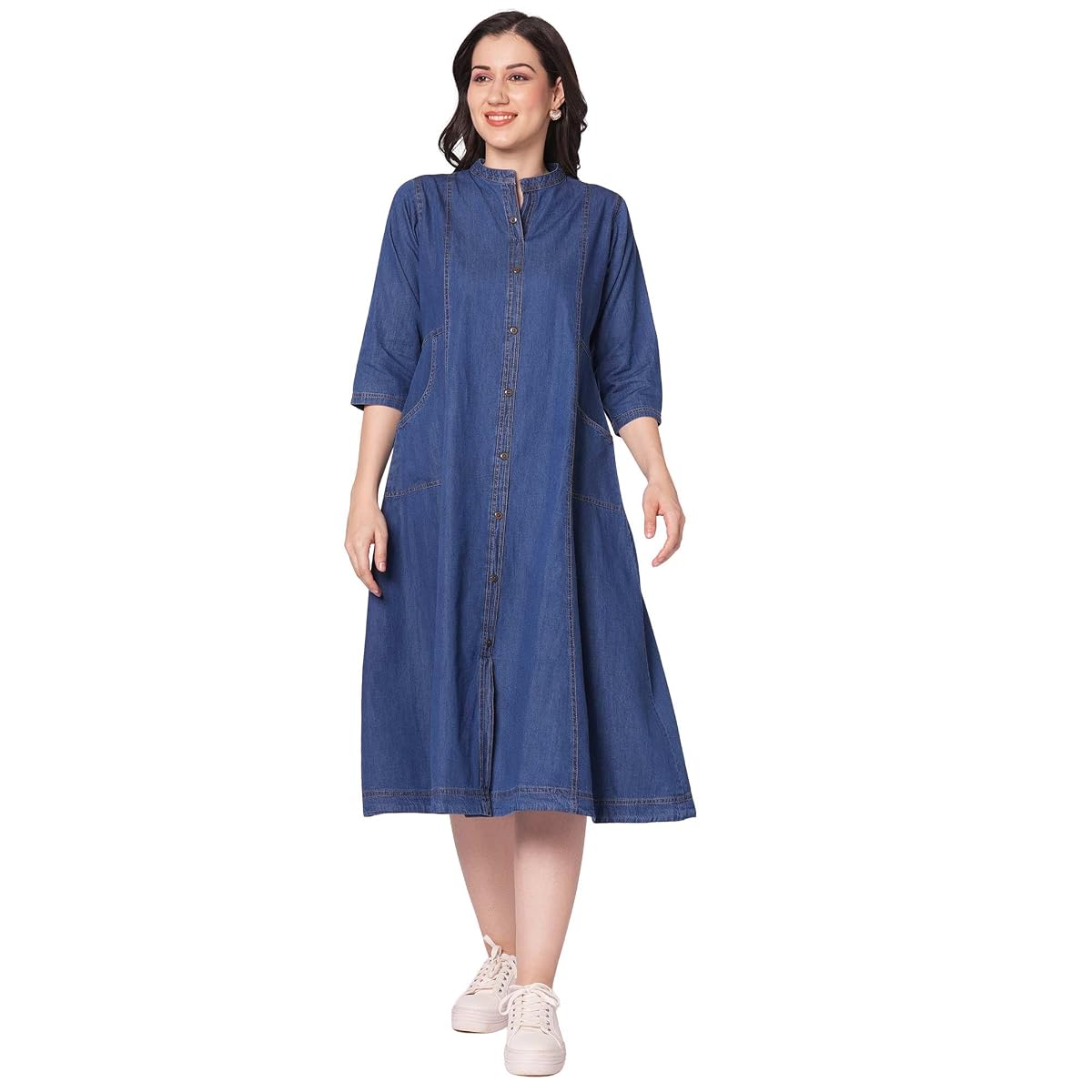 GIA Denim Dress for Women, All time All Season Fashion (in, Alpha, XL, Regular)