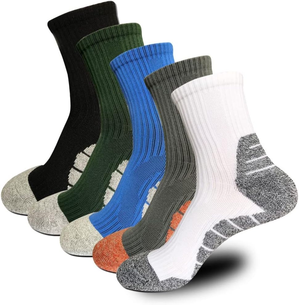 5 Pairs Of Men's Breathable Cotton Mesh Sport Socks Invisible Outdoor Travel Socks