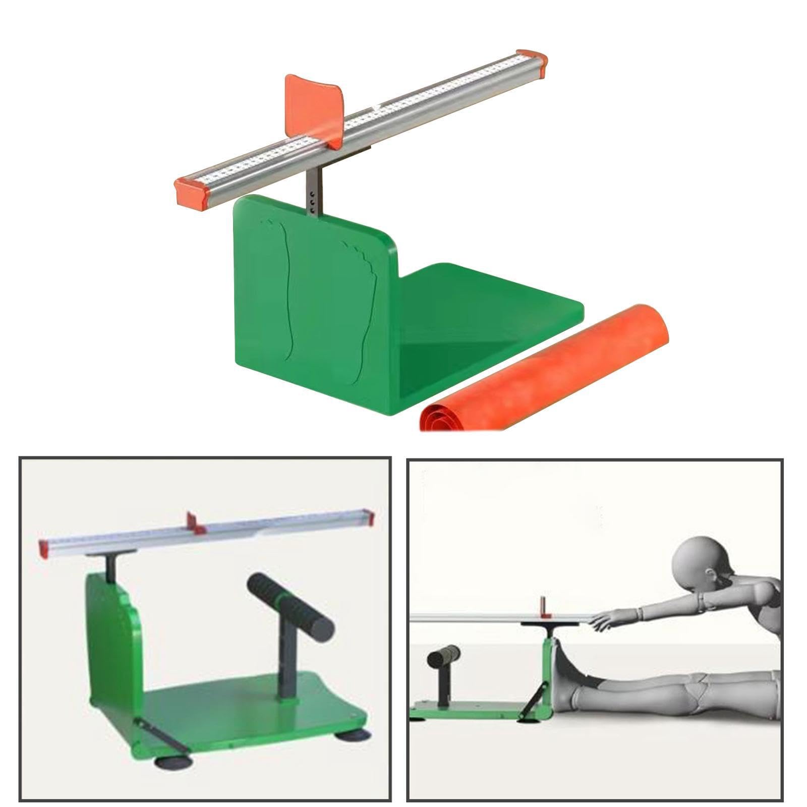 Tester per legamenti con Per scala chiara Dispositivo di valutazione della flessibilità Sit And Reach Gli esperti di fitness testano leggermente la punta delle dita