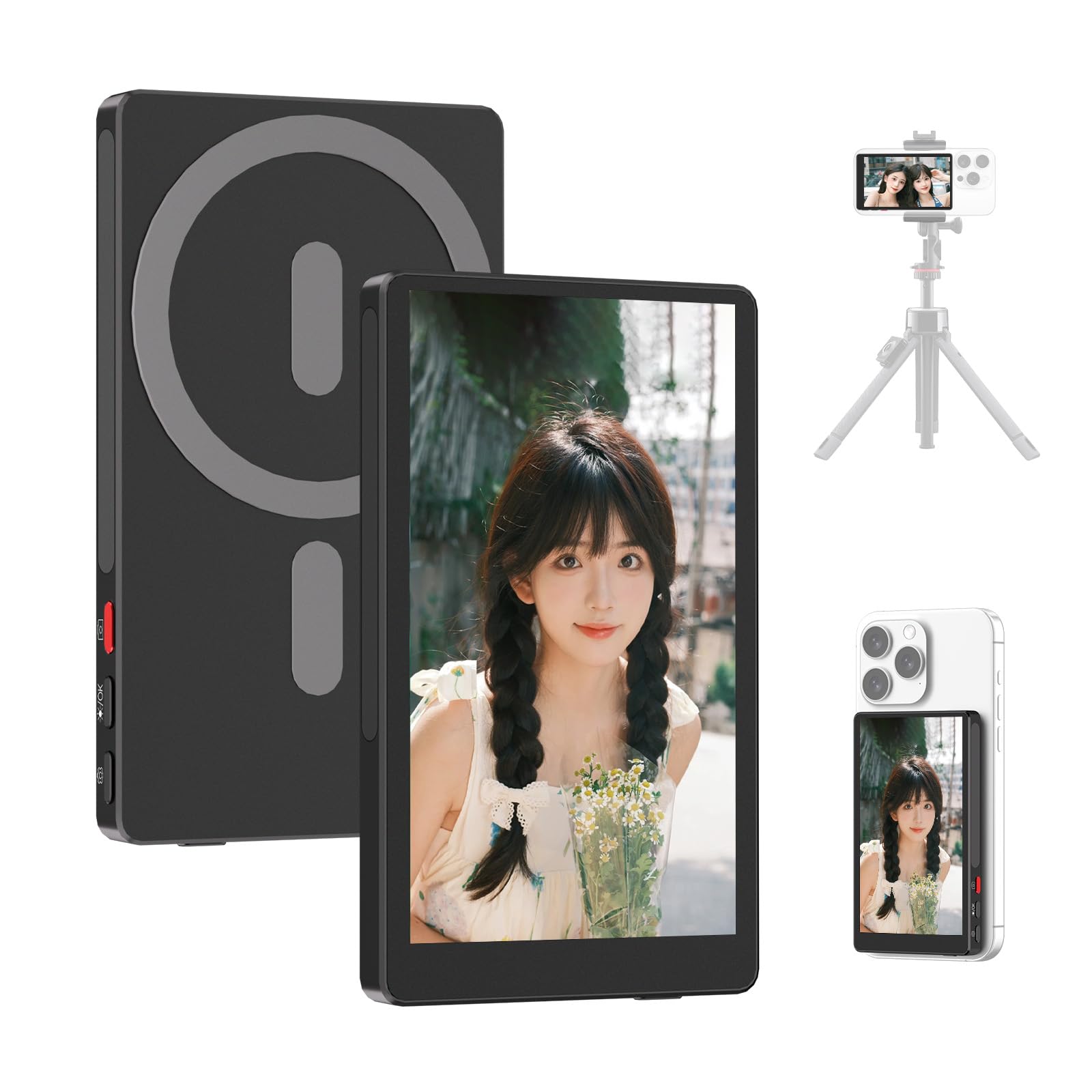 Amazon.co.jp: XBONFIRE スマホ 自撮り モニター 4インチ 超薄型