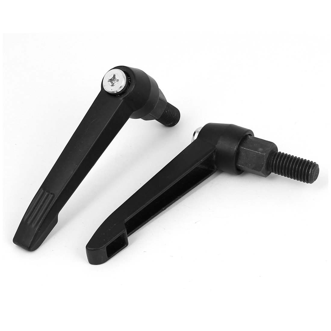 Aexit M12x25mm Thread Clamps 95mm Long Lever Lathe Machinery Adjustable Clamping Strap Clamps Handle 2pcs