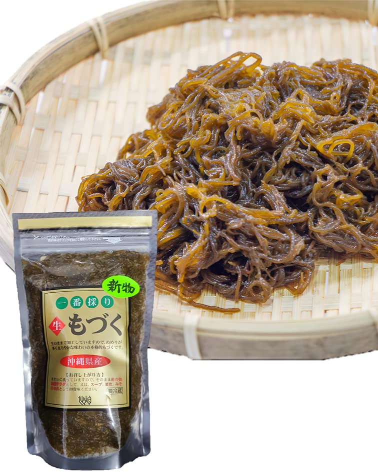 仙崎海産 沖縄県産 太もずく 450g チャック付き スタンドパック 洗わずそのまま使える