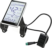 Vista 1 de Pantalla LCD eléctrica, panel de control de pantalla multiinformación, 5 pines 24 V 36 V 48 V 60 V, panel LCD para modificación de bicicletas