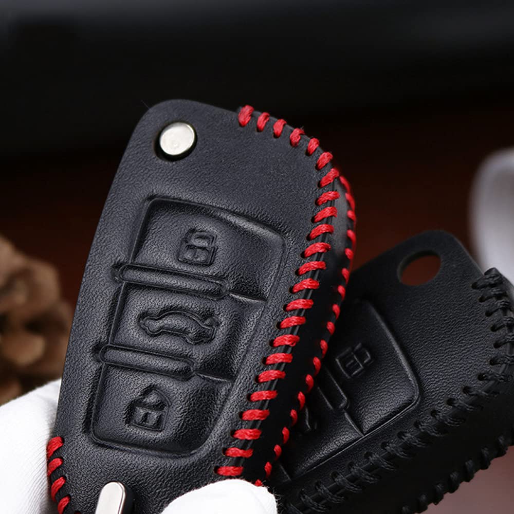 QYLAN Custodia per Chiavi Auto per Audi Q3 Q5 Q7 C5 C6 R8 A1 A3 A4 A5 A6 A7 S6 B6 B7 B8 8P 8V 8L TT RS RS3 S3, TPU Copertura Chiave dell'automobile