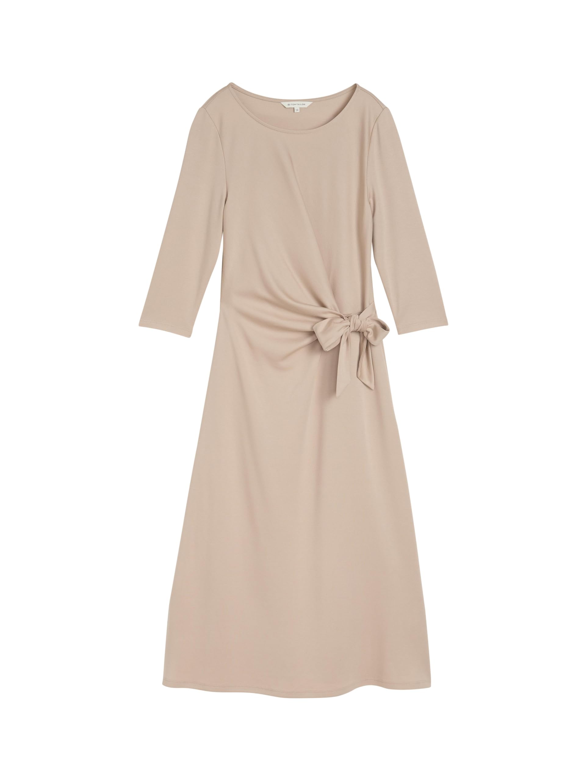 Tom Tailor Damen 1047642 Jersey Midi-Kleid mit Knoten-Detail