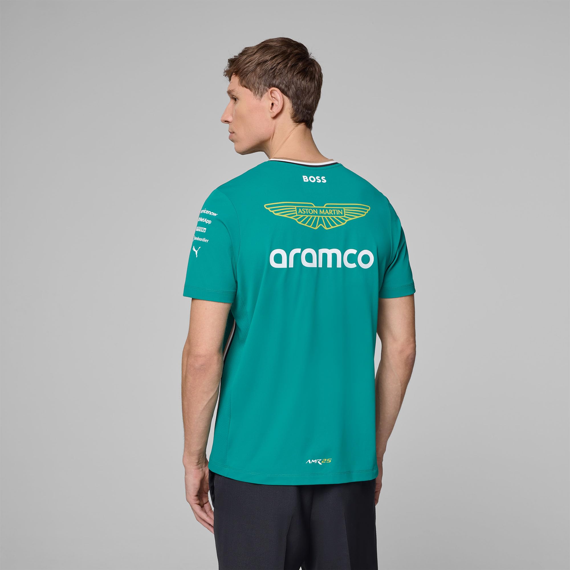 Aston Martin F1 2025 Camiseta del Equipo para Hombre