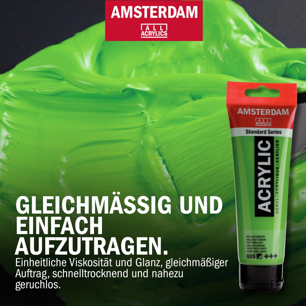 Amsterdam Standard Series Acrylfarbe Set 24 x 20 ml Pastellpalette lichtechte Pigmente wasserbasiert