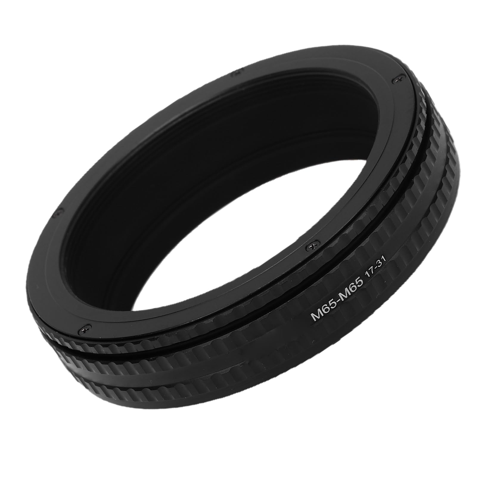 Adaptador de Enfoque Helicoidal M65 Tubo de Enfoque Macro Ajustable de 17 31 Mm con Interior Antirreflectante para Modificación de Lente de Cámara, Aleación de Aluminio para Fotografía