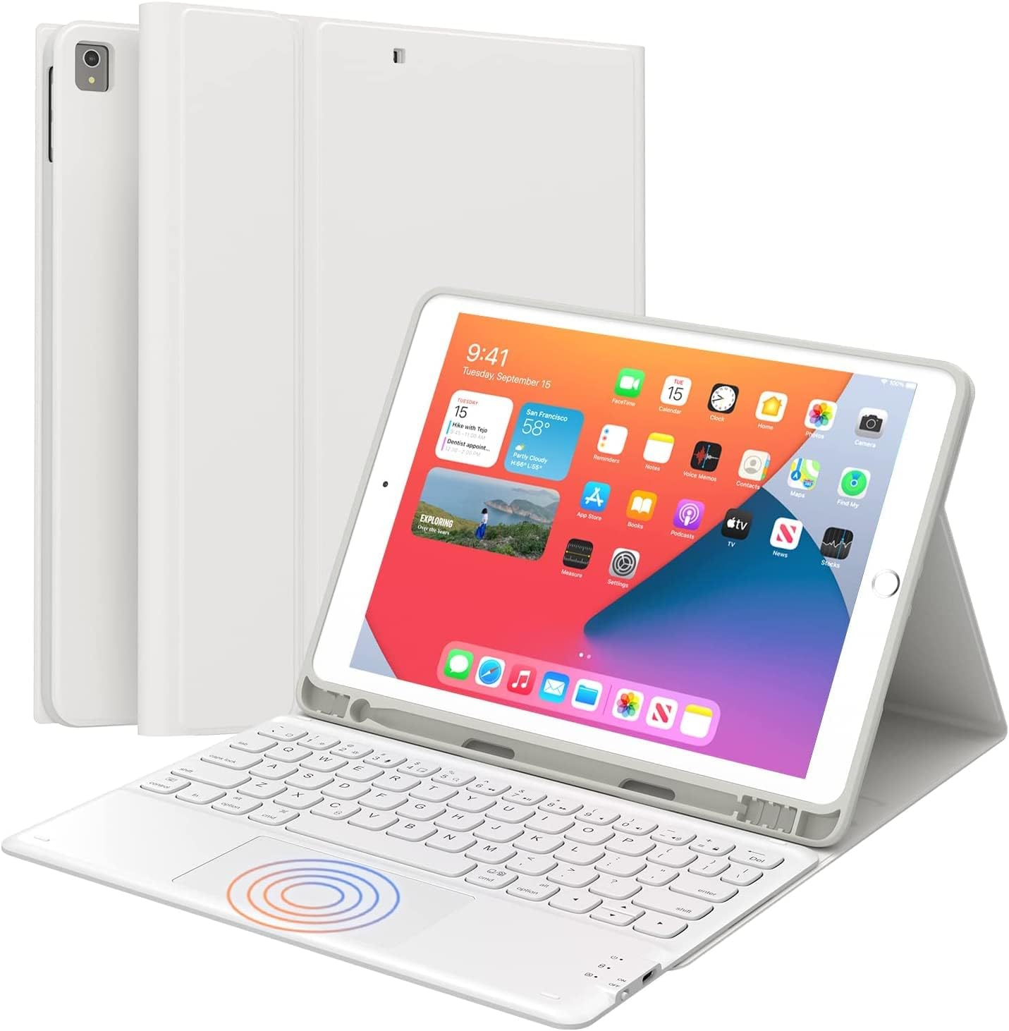 CHESONA iPad Keyboard 9th Generation, Keyboard for iPad 8th/7th Gen 10.