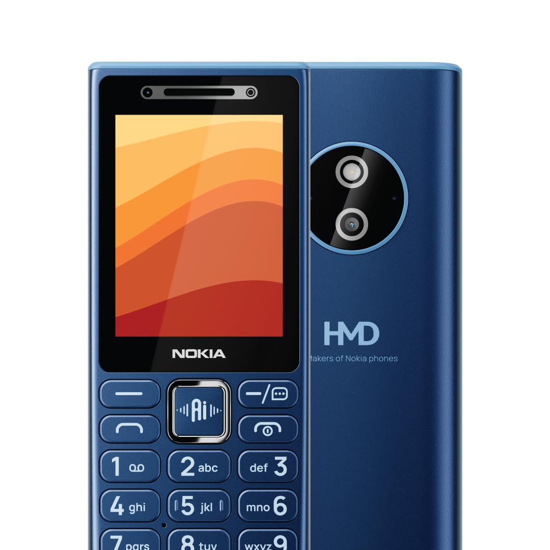 Nokia 210 4G DS Keypad Mobile Phone | Video Calling & Chatting via Xpress Chat Compatible with Smartphones | Dedicated AI Button | Long Lasting Battery| Cloud Phone Apps | 1‑Year Replacement | Blue-image-45