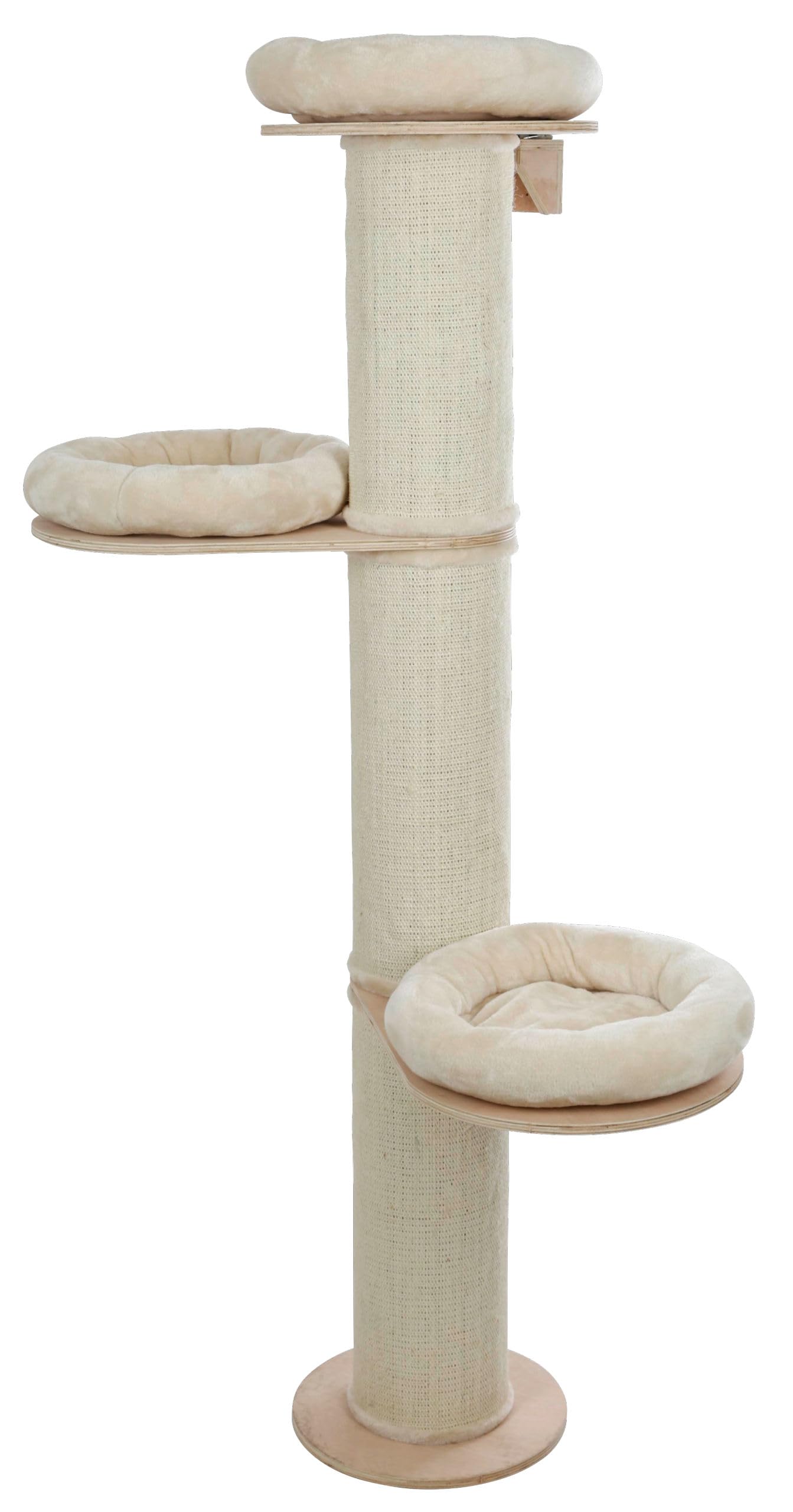 Kerbl Pet Árbol para Gatos Dolomit Tower, Ø38cm, Altura 187cm, Beige