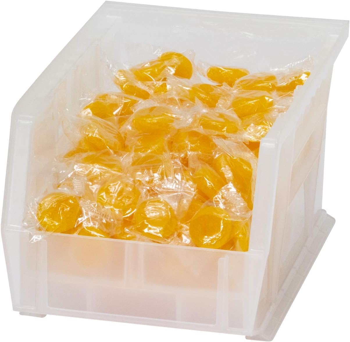 Akro-Mils 30237 AkroBins Plastic Storage Bins, Space-Saving Stackable Bins for Garage, Pantry, Craft Organization, 9" x 6" x 5", Clear, 12-Pack - Image 9