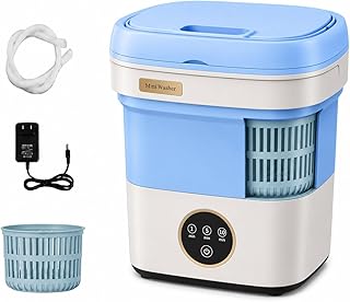 MiNi wAsHiNg mAcHiNe fOr cLoThEs | pOrTaBlE AuToMaTiC WaShEr wItH UsB PoWeR | CoMpAcT LaUnDrY MaChInE FoR TrAvEl, BaBy cLoThEs, UnDeRwEaR & SmAlL LoAdS | FoLdAbLe & lIgHtWeIgHt dEsIgN T6