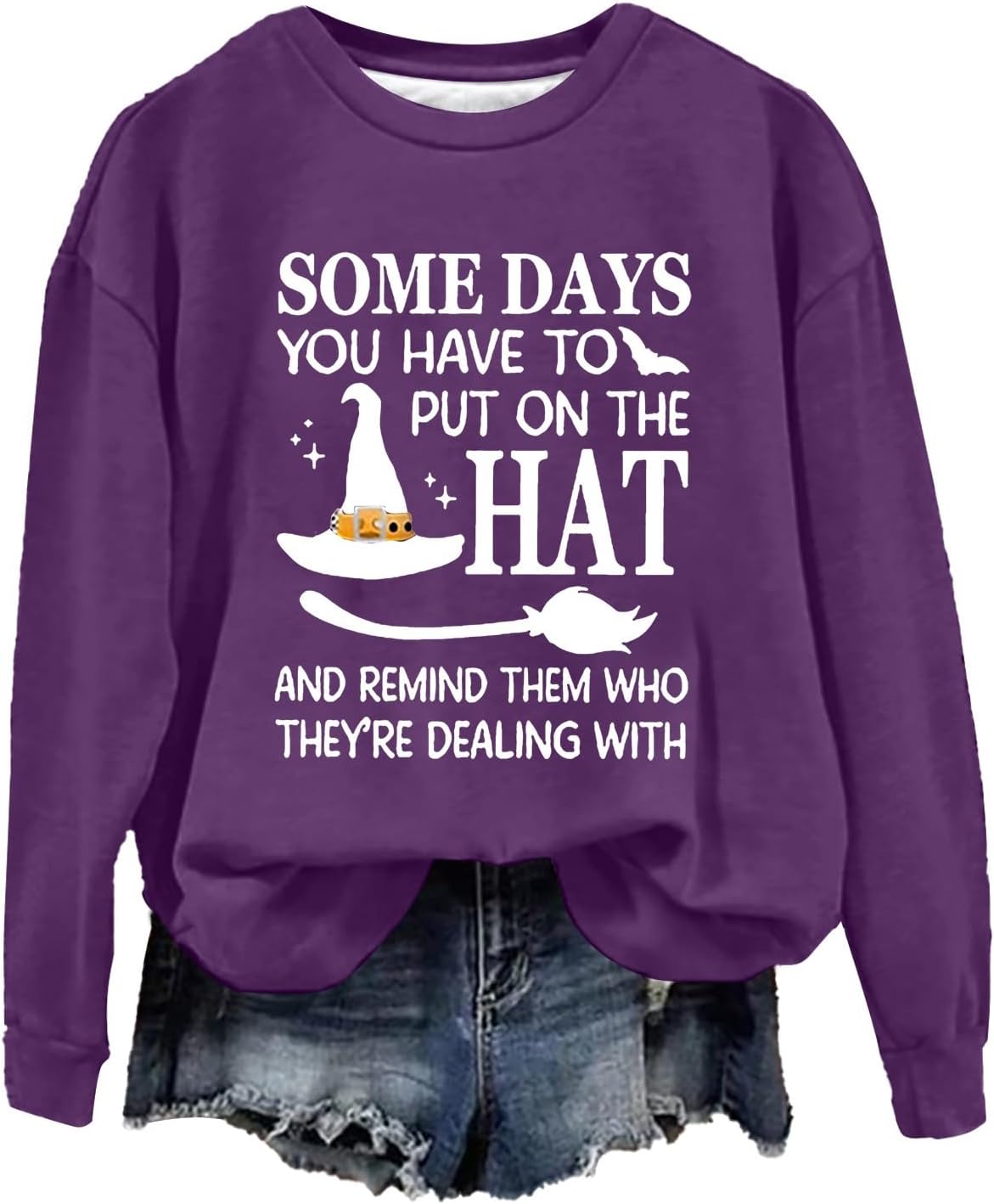 KGKLKAXHalloween Sweatshirts for Women 2024 Crewneck Oversize Graphic Hoodie Funny Home of The Wicked Witch Fall Outfit