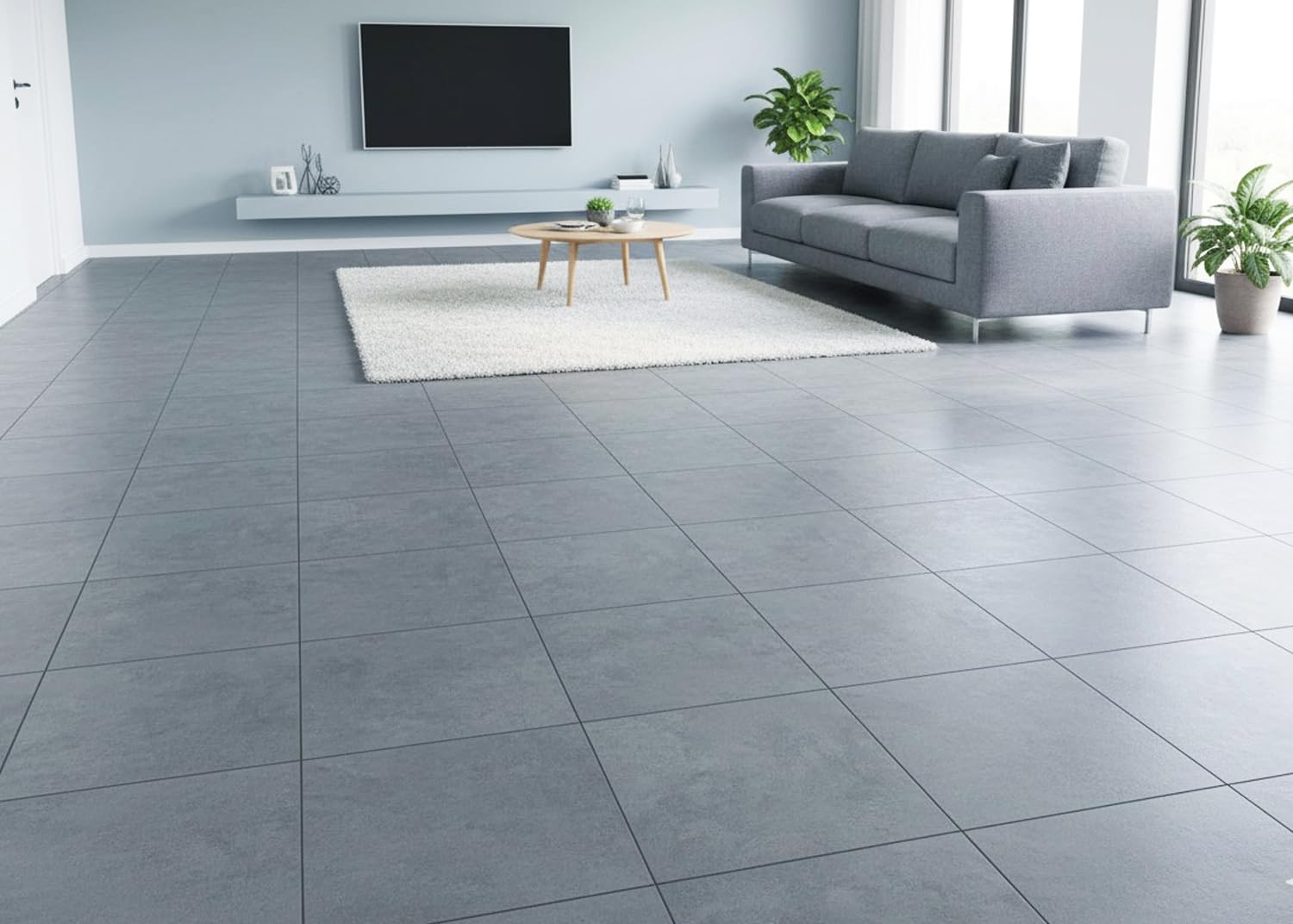 ROSEROSA LVT-ECK-203 - Piastrelle per pavimenti in vinile con nucleo rigido in cemento, spessore 2 mm, impermeabili, autoadesive, resistenti, 40 cm x 40 cm