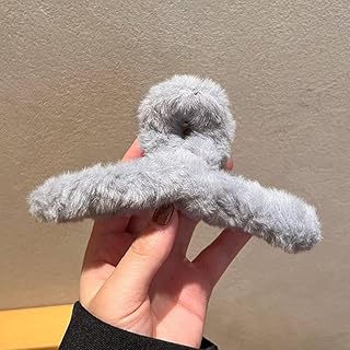 طقم مشبك الشعر فرو شكل جذاب رائع متعدد الالوان