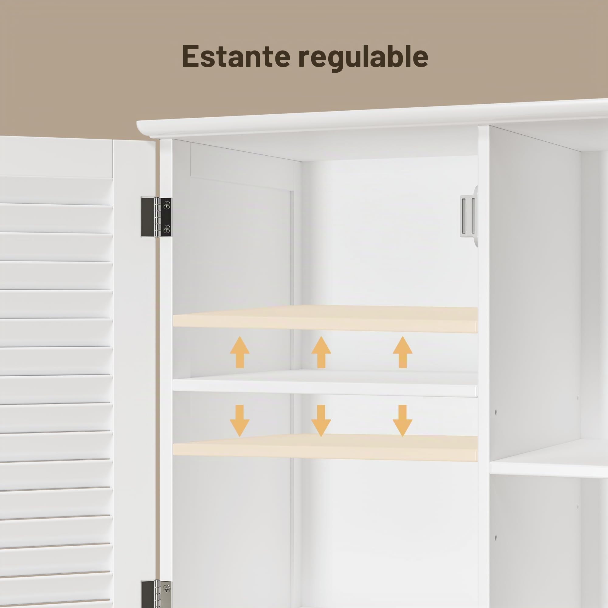 Xbro Mueble Baño con Cesto para Ropa, Armario Alto para Baño de 170x37x60cm, Armario Estrecho para Baño, Sala de Estar, Cocina, Blanco