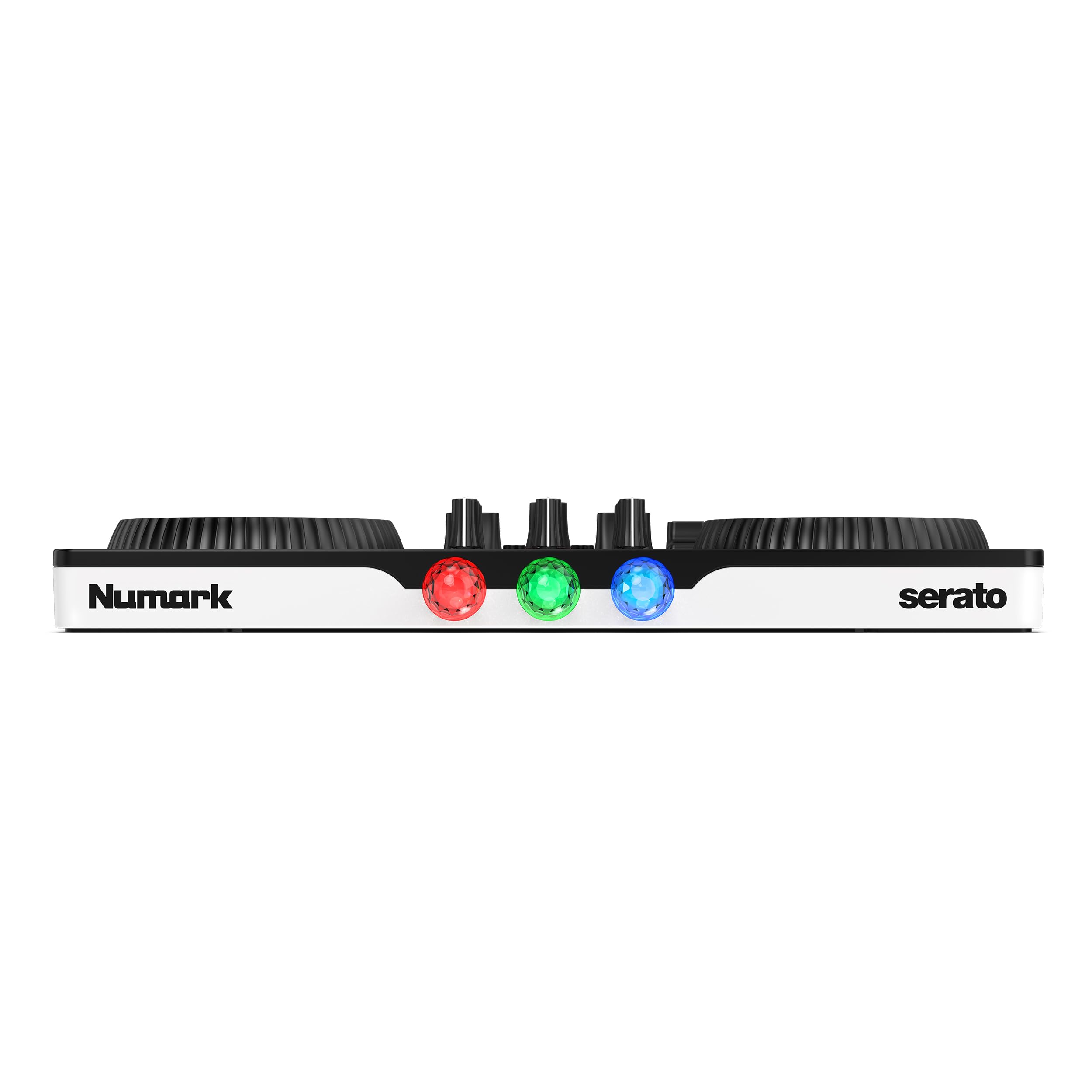 Numark Party Mix III Controller DJ Bluetooth con Luci Integrate | Beat Assist, Smart Fader, 16 pad, mixer DJ 2 deck, controllo Stems, USB-C, Serato DJ Lite e Algoriddim djay inclusi