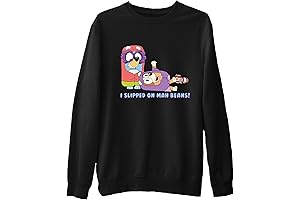 I Slipped On Mah Beans Sweatshirts, Bluey Birthday Girl Sweatshirt