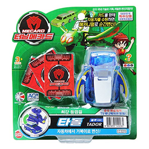 Turning Mecard Transforming Car Robot Original Tv Animation - Tador Blue