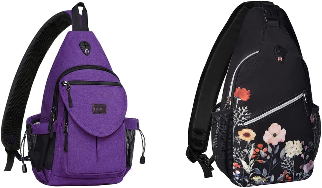 MOSISO Sling Backpack, Multipurpose Garden Flowers Rope