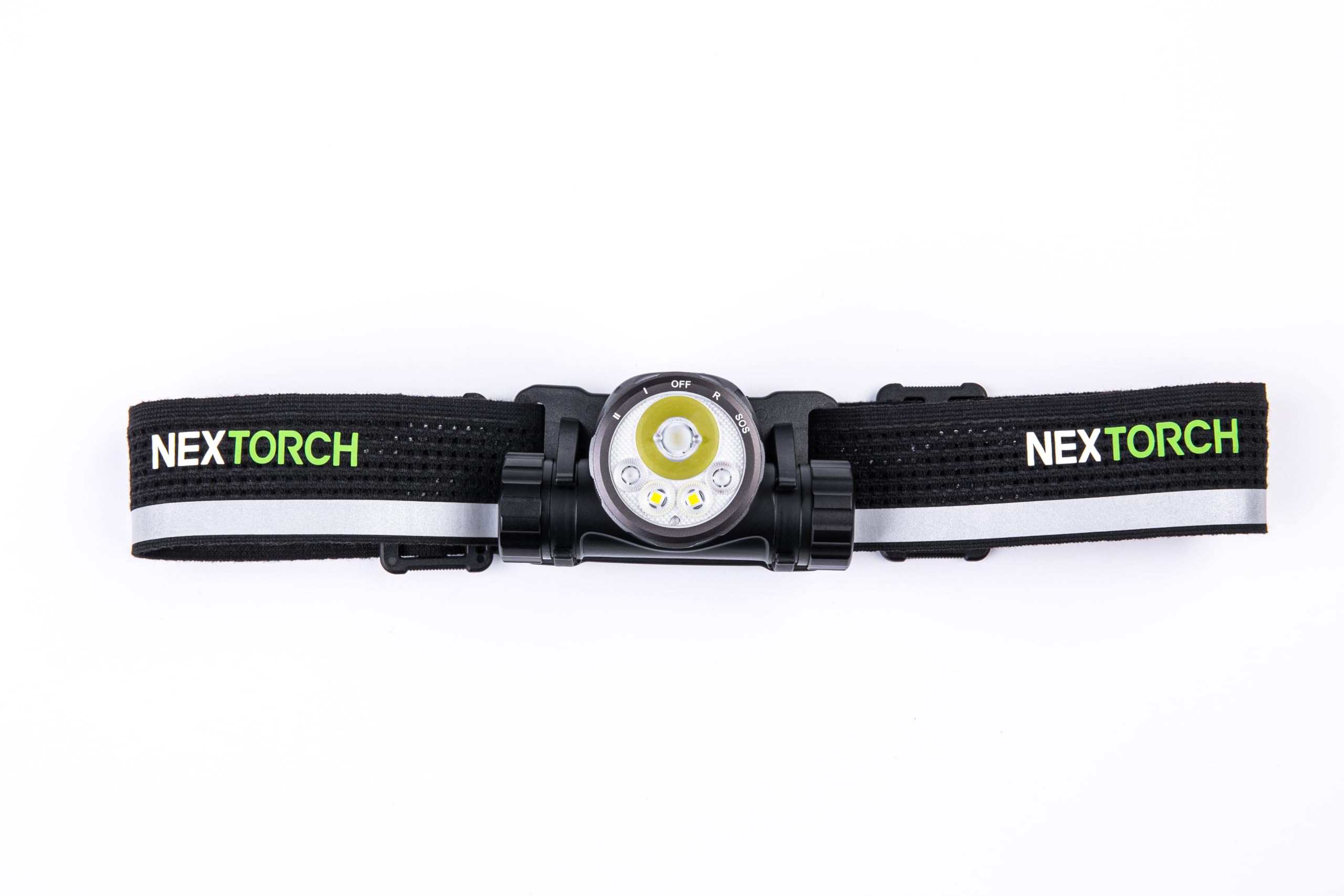 NEXTORCH hiStar - Ultraleichte, wiederaufladbare LED-Stirnlampe mit 2300 Lumen, 256m Leuchtweite und mehreren Lichtquellen