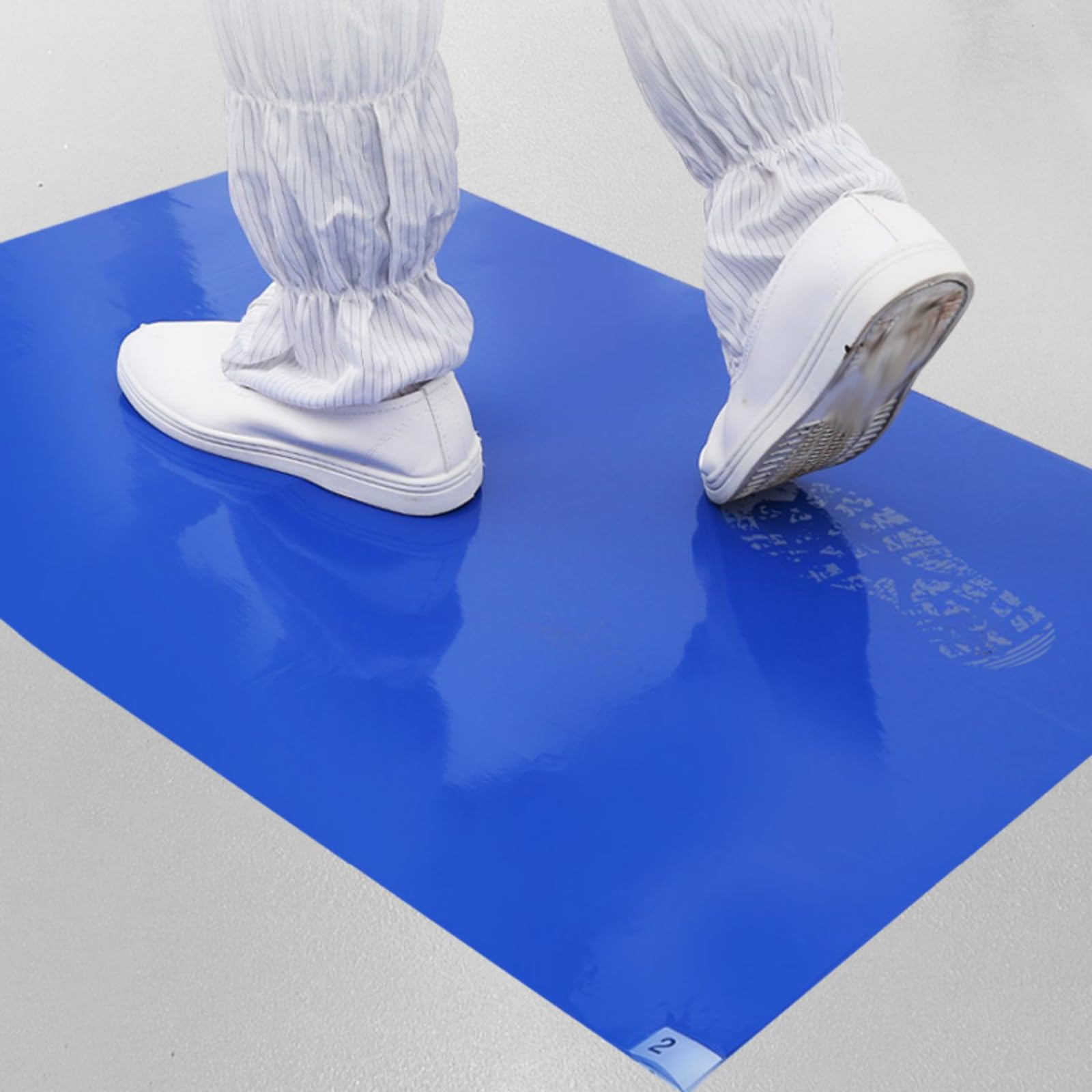 Tapis AdhéSifs pour Salle Blanche,Tapis Anti-PoussièRe Collant,Tapis De Anti-BactéRien Au Sol,Tapis De Sol Hautement AdhéSif pour Laboratoires,Multifonction,pour Maison,HôPital