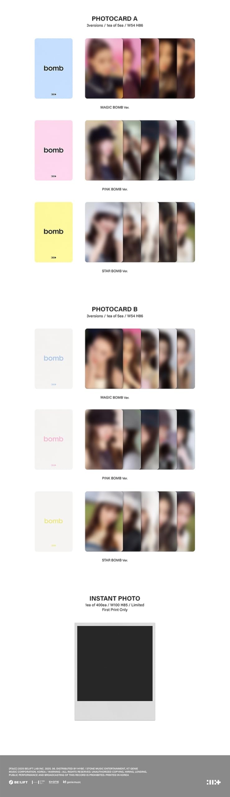 ILLIT - 3rd Mini Album 'bomb' (Photobook 3 verset)