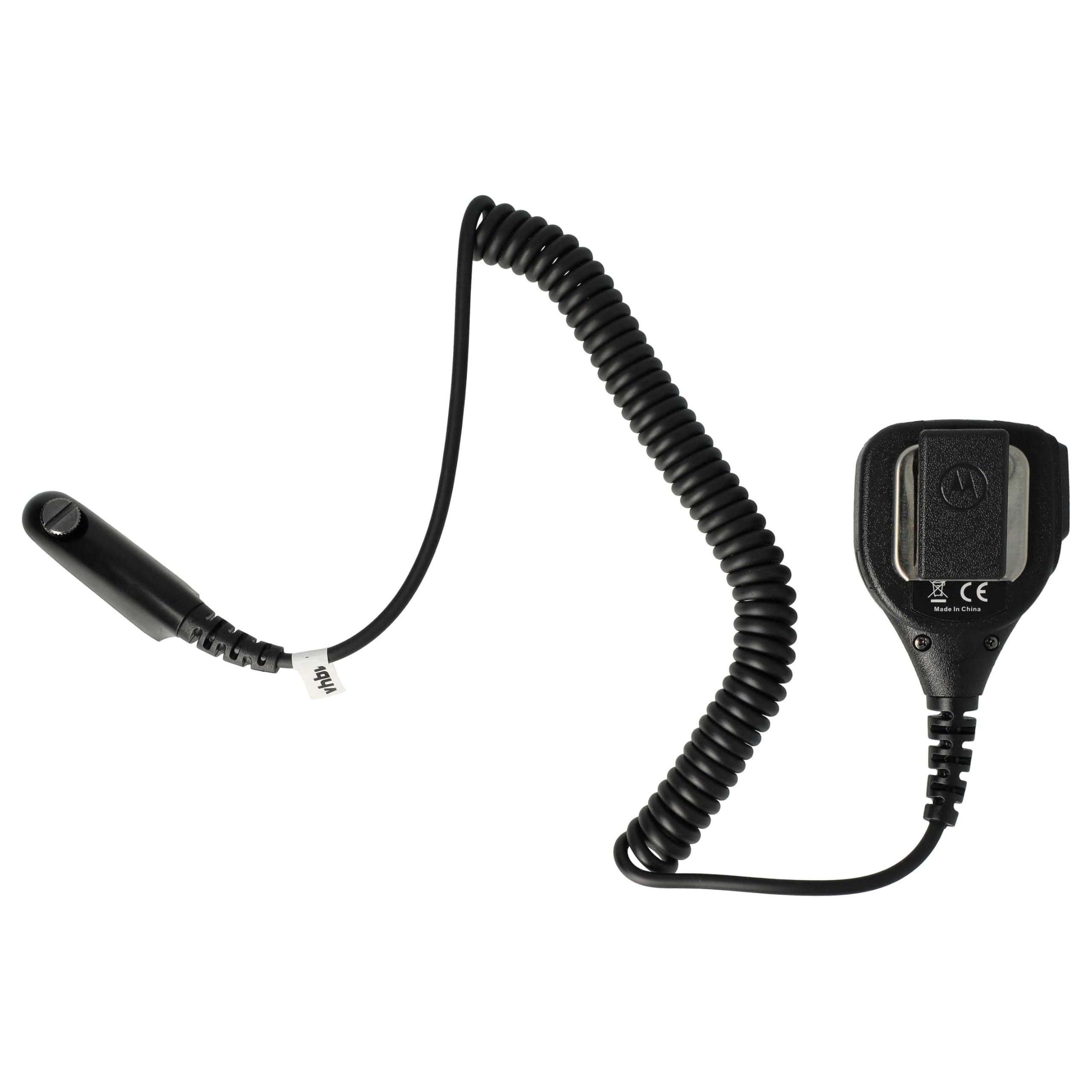 vhbw Microphone Haut-Parleur Compatible avec Motorola GP338, GP339, GP328, GP329, GP340, GP360, GP1280, GP140, GP320, GP640, GP380 Radio
