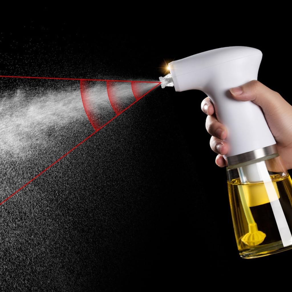 Electric Oil Bottle Dispenser USB Charging Sauce Jar Vinegar Storage Bottle For Barbecue Kitchen Oil Sprayer