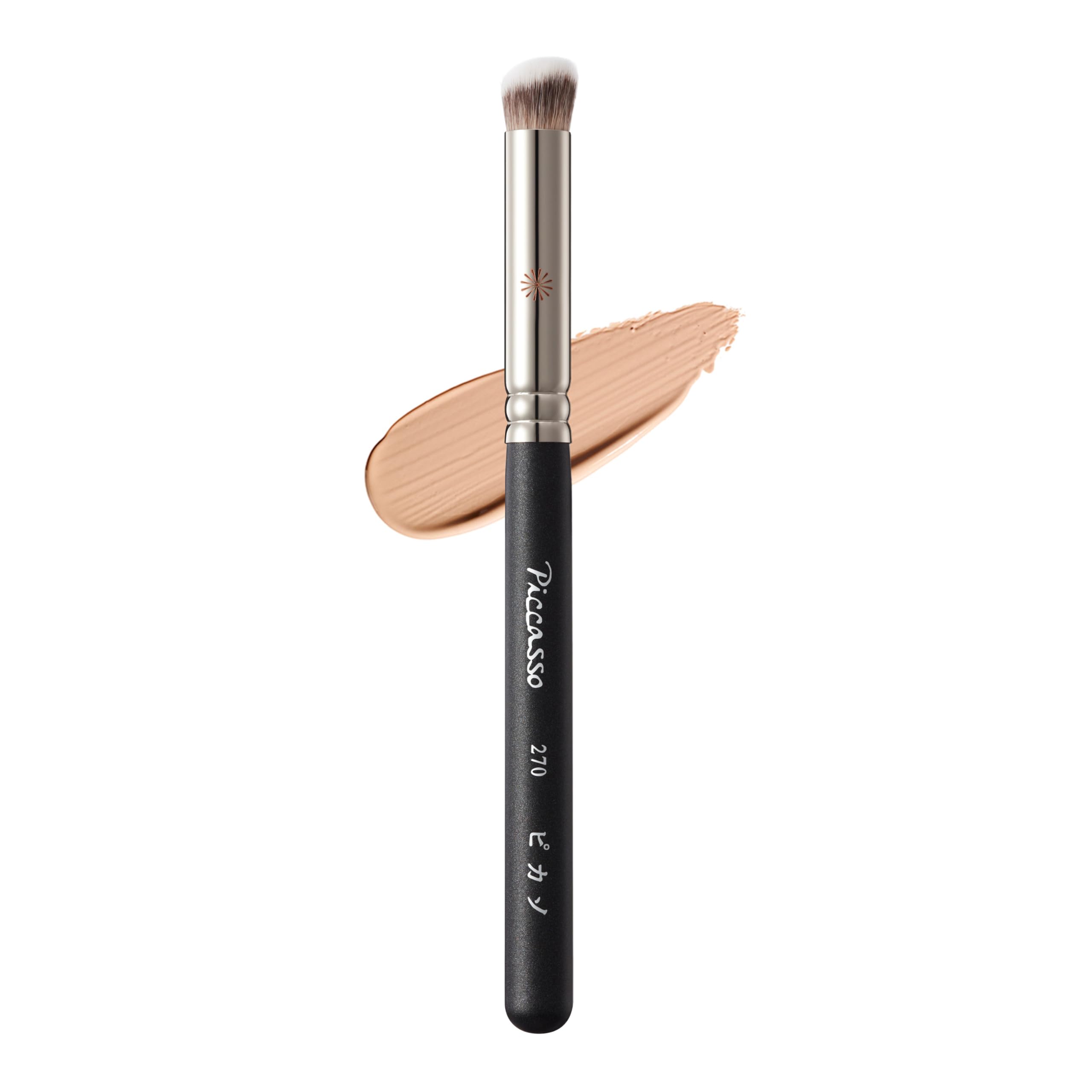 Korean Piccasso Brush 270 Concealer Brush – Perfect for Under-Eye and Spot Coverage, Ideal for Face Makeup, Works with Cream and Liquid Concealers, Perfect Liquid Blush Brush, K-Beauty
