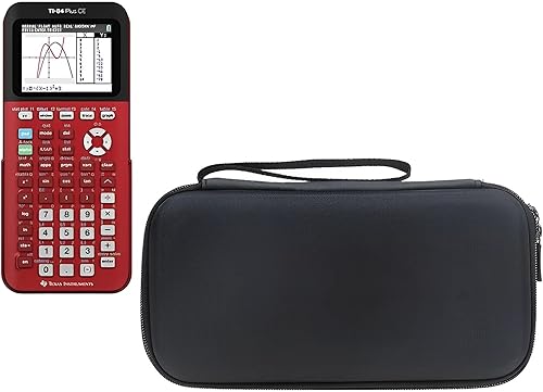 Miniatura 2 de AMSAMOTION Funda para calculadora de color Texas Instruments TI-84 Plus TI-83 Plus CE, soporte de almacenamiento para Casio TI-89 fx-9750GIII